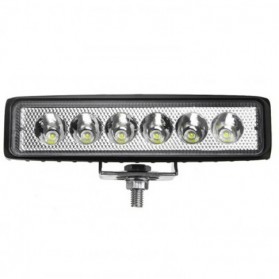 Lampu Tembak Mobil 6 LED Spot Lightbar Car Truck ATV SUV 4WD 18W - LW18 - Black - 1