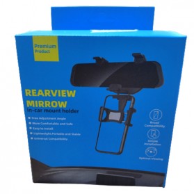 INIU Car Holder Smartphone Spion Mobil Rearview Bracket - OU30 - Black - 8