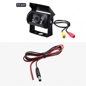 GreenYi Kamera Belakang Mobil Car Rearview Camera 18 LED Nightvision - S13 - Black - 8