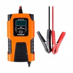 FOXSUR Charger Aki Mobil Lead Acid Smart Battery Charger 6V/12V 4-40Ah - FBC06 - Orange