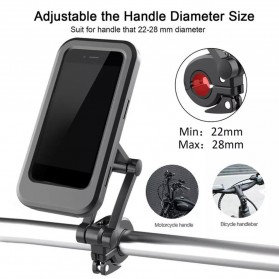 AZM Holder Smartphone Sepeda Adjustable Bicycle Phone Case - M3 - Black - 5