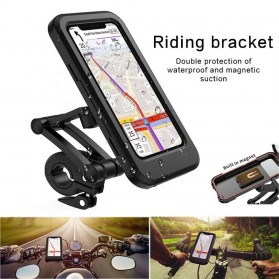 AZM Holder Smartphone Sepeda Adjustable Bicycle Phone Case - M3 - Black - 6