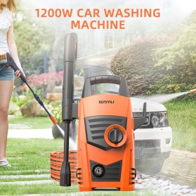 IzaYili Alat Cuci Mobil Portable High Pressure Car Cleaning Machine 1200W - YLQ4435C - Orange - 2