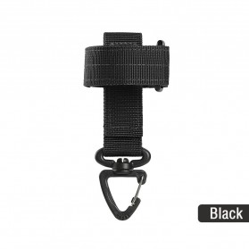 Camping & Hiking - ACOMS Multipurpose Carabiner Hook Clip Tactical Nylon - HW75 - Black