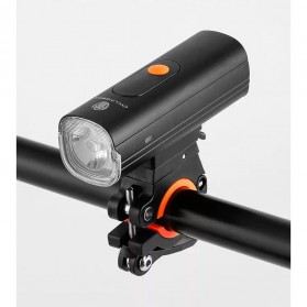CYCLINGBOX Lampu Sepeda LED L2 USB Rechargeable 1500 mAh - C-1815 - Black