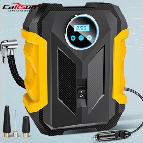 Kompresor Angin - CARSUN Pompa Ban Portable Air Compressor Inflator Pump 150 PSI - C1399 - Black/Yellow