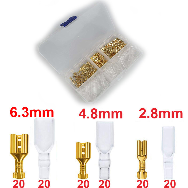 Gambar produk CNZG Terminal Wire Crimp Connector Spade Kit 120 PCS - SC7