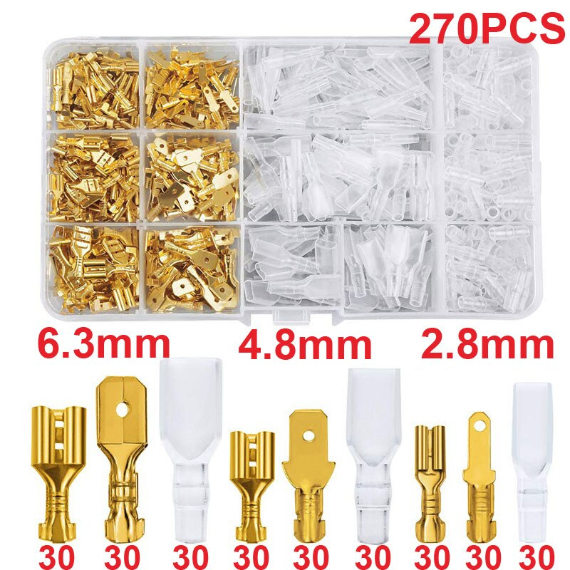 Gambar produk CNZG Terminal Wire Crimp Connector Spade Kit 270 PCS - SC7