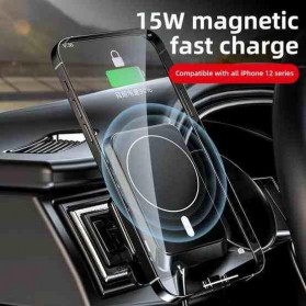 TORRAS Smartphone Car Holder Magnetic Air Vent with Qi Wireless Charger 15W - JJT-987 - Black