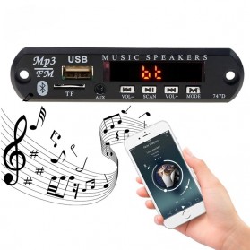 KEBIDU Tape Audio Mobil MP3 Player Bluetooth Wireless Receiver 12V - JSD-565 - Black - 4