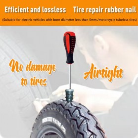 MUQZI Karet Tambal Ban Rubber Stud Tire Fast Repair Size L 10 PCS - LN122 - Black - 2