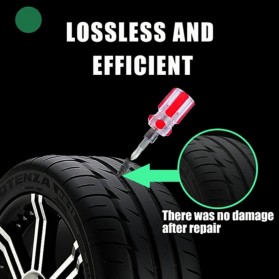 MUQZI Karet Tambal Ban Rubber Stud Tire Fast Repair Size L 10 PCS - LN122 - Black - 6