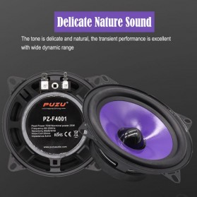 Puzu Speaker Mobil HiFi 4 Inch 70W 2 PCS - PZ-F4001 - Purple - 3