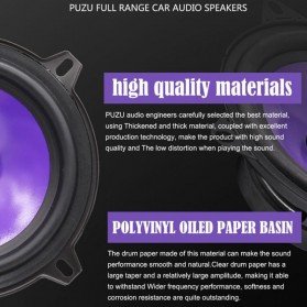 Puzu Speaker Mobil HiFi 5 Inch 80W 2 PCS - PZ-F5001 - Purple - 4