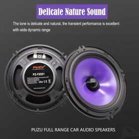 Puzu Speaker Mobil HiFi 6.5 Inch 90W 2 PCS - PZ-F6501 - Purple - 3