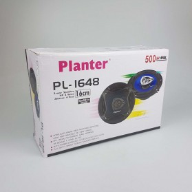 Planter Speaker Mobil Coaxial HiFi 2 Way 6 Inch 500W 2 PCS - PL-1648 - Black - 8