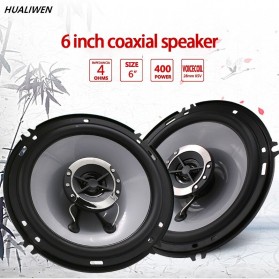 Planter Speaker Mobil Coaxial HiFi 2 Way 6 Inch 400W 2 PCS - KS-G1641R - Black - 1