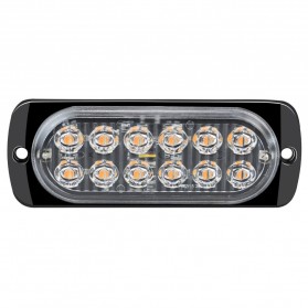 SCZEHN Lampu LED Lampu Peringatan Mobil Truk Warning Light 12LED 12-24V Yellow Light - SC888 - Black - 1