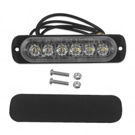 CRABX Lampu LED Lampu Peringatan Mobil Truk Warning Light 6LED 12-24V -  SC888 - Black - 2