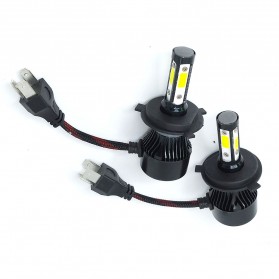 A2D Lampu Mobil LED COB Headlight H4 Cool White 2 PCS - 75818-4CN - Black