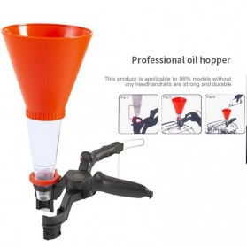Veconor Set Corong Cairan Kendaraan Oil Funnel With Clamp - E020089 - Red