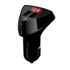 Remax Charger Mobil Alien Series Car Charger 2 USB 3.4A - RCC-208 - Black - 1