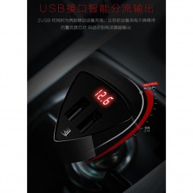 Remax Charger Mobil Alien Series Car Charger 2 USB 3.4A - RCC-208 - Black - 3