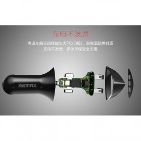 Remax Charger Mobil Alien Series Car Charger 2 USB 3.4A - RCC-208 - Black - 6