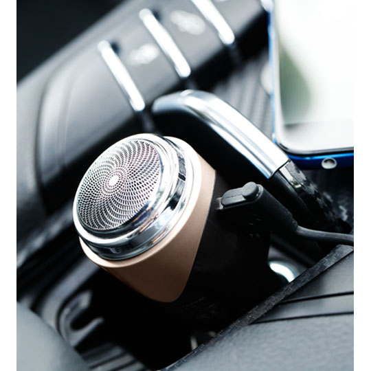 Remax 3 in 1 Car Charger Safety Hammer Shaver - RT-SP01 - Black Gold - 4