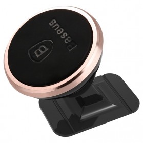 Baseus 360 Rotation Magnetic Car Holder Smartphone - SUGENT-NT0S - Black/Silver - 5