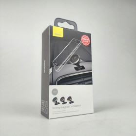 Baseus 360 Rotation Magnetic Car Holder Smartphone - SUGENT-NT0S - Black/Silver - 9