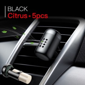Baseus Parfum Mobil Car Air Vent Clip Aroma Sticks Citrus 5 PCS - PD01 - Black