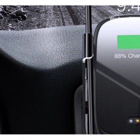 Baseus Smartphone Car Holder Luxury with Qi Wireless Charger - WXHW01-01 - Black - 4