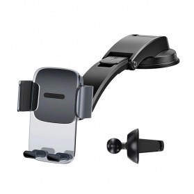 Baseus Holder Smartphone Mobil Air Vent Dashboard Mount - SUYK000001 - Black