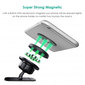 Aukey Magnetic Car Holder Smartphone - HD-C13 - Black - 5