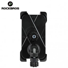 Rockbros Holder Sepeda Smartphone Rotasi 360 Derajat Model 1 - CH-01 - Black - 2