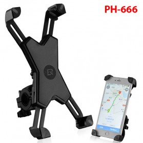 Rockbros Holder Sepeda Smartphone Rotasi 360 Derajat Model 2 - PH-666 - Black