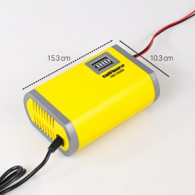 Taffware Charger Aki Portable Motorcycle Car Battery Charger 6A 12V - FBC1206D - Yellow - 7