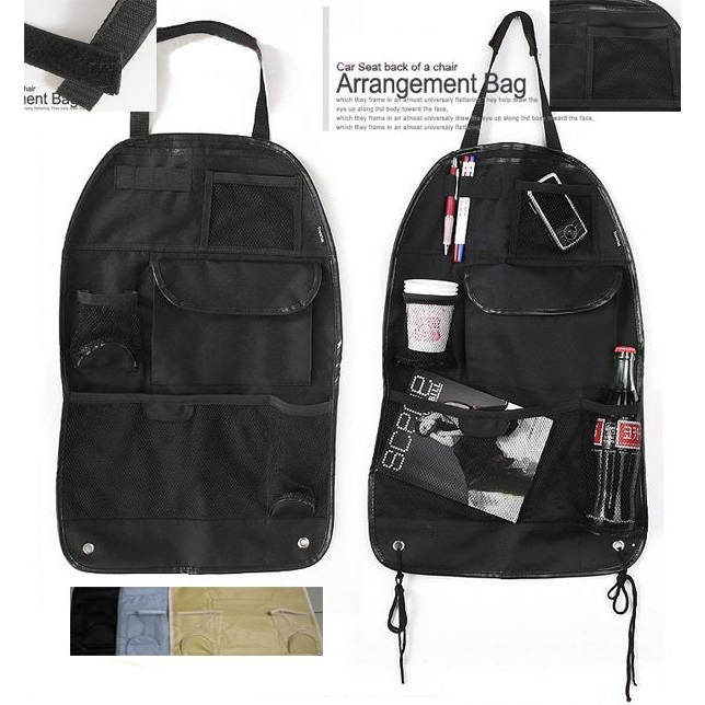 ... Six Pocket Back-seat Organizer with Umbrella Holder - Black - 1 ...