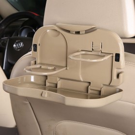 Meja Lipat Mobil Foldable Back Seat Table Multifunction - JH-924 - Brown - 1