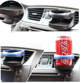 Hengtu Car Air Vent Drink Holder Tempat Minuman Kaleng Mobil - KMS-53 - Black - 7