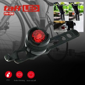 TaffLED Lampu Belakang Sepeda - FH-016 - Black