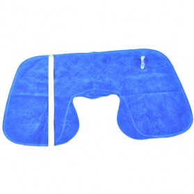 YMYQ Bantal Leher Inflatable Travel Pillow Air - JJ2821 - Gray - 2