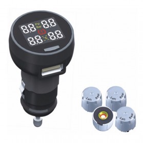 Victor Monitor Tekanan Ban Mobil TPMS Diagnostic Tool with 4 External Sensor - VT-TP1002 - Black - 4