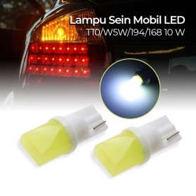 LuxStar Lampu Sein Mobil LED T10/W5W/194/168 10 W 2 PCS - White