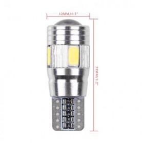 Lampu Mobil Headlight LED T10 W5W SMD 5630 2 PCS - White - 4