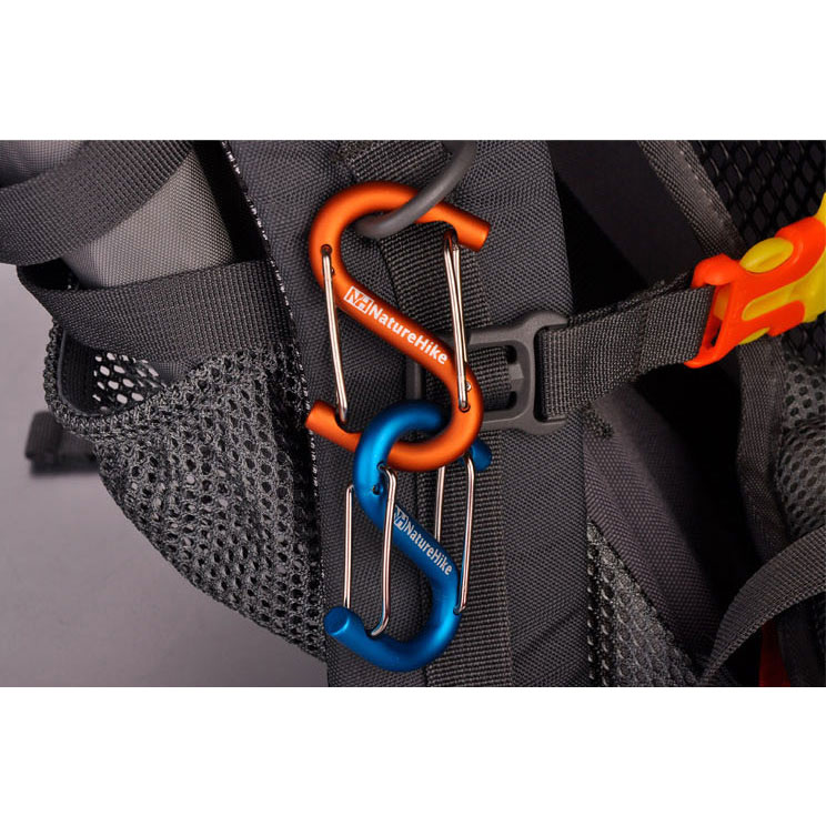naturehike s type carabiner buckle hanging aluminum alloy blue jakartanotebook naturehike s type carabiner buckle hanging aluminum alloy blue jakartanotebook