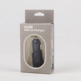 Fashion Dual USB Car Charger 2.1A - FM-001 - Black - 7