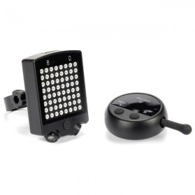 Lampu Belakang Sepeda 64 LED dengan Remote Control - ZXD01 - Black