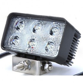 Lampu LED Headlight Mobil Offroad 18W 1260 Lumens - C18-ES - Black